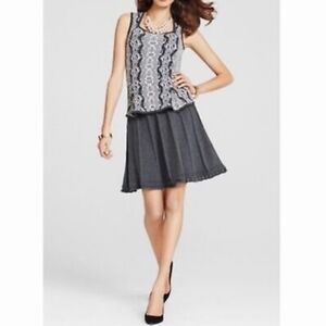 CAbi Femme Skirt A Line Pleated Skirt gray